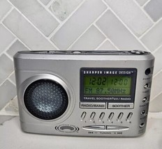 SHARPER IMAGE S1621 Travel Soother 20 White Noise Radio Alarm Clock Batt... - £31.25 GBP