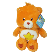 13&quot; CARE BEARS LAUGH A LOT ORANGE BEAR YELLOW STAR STUFFED ANIMAL PLUSH ... - £36.61 GBP