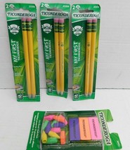 Lot of 4 Dixon My First Ticonderoga #2 Premium Wood Beginner - 6 Pencils... - £9.66 GBP