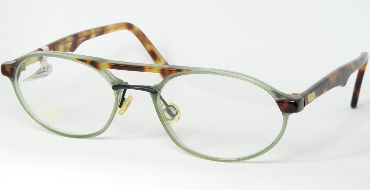 NOS PUMA Von Licefa P 676 868 Grün Schildplatt Brille 52-18-140 Deutschland - $56.42