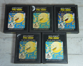 Lot of 5 Atari 2600 Pac-Man Games 1981 TESTED and WORK *Label Damage* - £14.93 GBP
