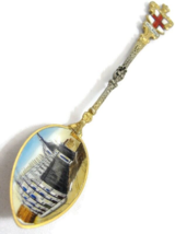 Rare European 800 Gilded Silver Spoon Cathedral in Milano Cross - £98.05 GBP
