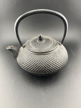 Japanese Teapot Nanbu Tekki Black Tetsubin Kyusu Cast Iron Vtg Tea Kettle T10 - £51.66 GBP