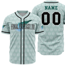 Custom Baseball Jersey Final Fantasy Unisex Shirt Personalized Birthday Gifts - £17.82 GBP - £27.92 GBP