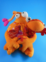 Fisher Price Love Monsters Orange Plush 5&quot; x 7&quot; With Tag - $16.82