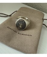 David Yurman .925 Sterling Silver Wolf Men&#39;s Band Ring Size 10 - $817.25 CAD