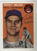 Rocky Nelson (d. 2006) Signed Autographed 1954 Topps Archives Baseball C... - £11.88 GBP