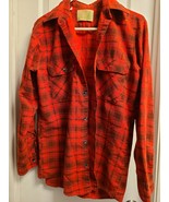Fieldmaster Sears Perma-Prest Men&#39;s Red Plaid Flannel Shirt Med. Tall 15... - $27.35 CAD