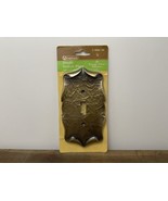 NOS Amerock Brutalist Single Switch Metal Cover Plate Brass Tone Scroll ... - $19.75
