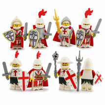 Medieval Castle Crusader Cross Knights 5 Minifigure Set - $13.29+