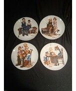 Set of 4 Vtg Norman Rockwell &quot;Four Beloved Classics&quot; Collector Series Pl... - $12.00