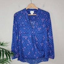 Anthropologie Maeve | Blue Wrap Front Blouse, size 0 - £18.97 GBP
