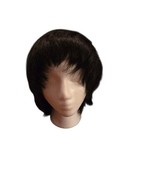Kanekalon Women’s Black Straight Layered Bob Vintage Wig  Made in Hong Kong - €16,68 EUR
