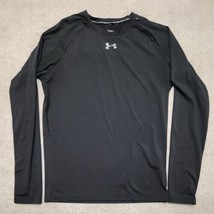 Under Armour Compression T Shirt Men XL Black Active Long Sleeve Tee Per... - $21.65