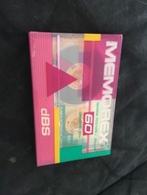 Memorex Cassette Tape dBS 60 New Old Stock Factory Sealed Vintage - $11.88