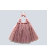 Baby Dusty Pink Tulle Dress, Tutu Girls dress, Flower Girl Dress, First ... - £11.74 GBP