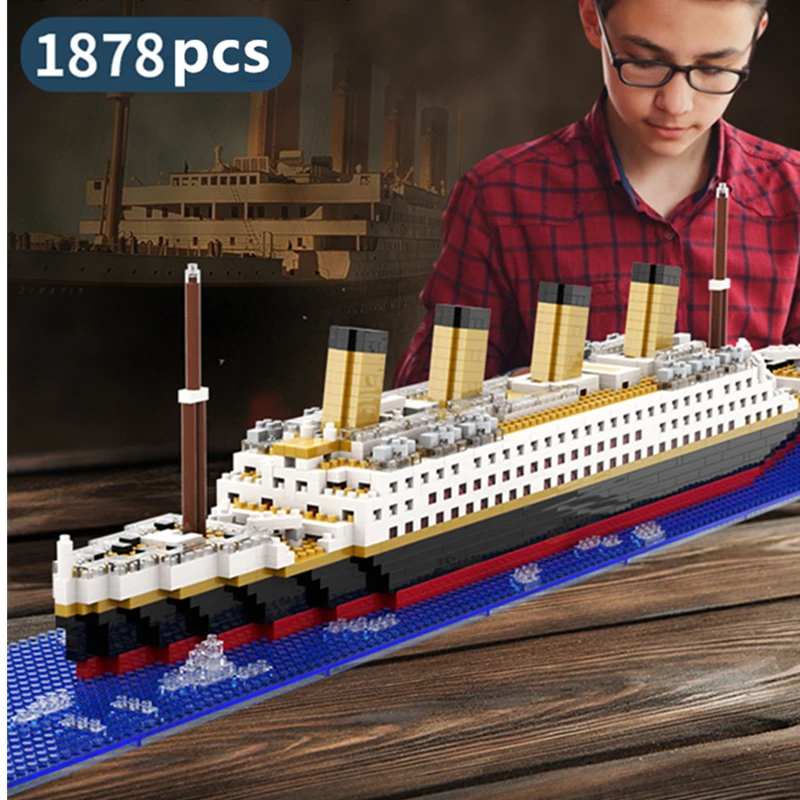 Titanic Creative Luxury Iceberg Cruise Ship Boat Wreck Set City DIY Model - $16.24+