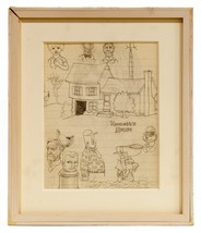 Deux Carnet de Croquis Sketches Par Célèbre Cartoonist Robert Crumb Encadré - $71,202.60 MXN