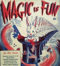 Magic Is Fun Book Original Vintage 1946 #1 Houdini Al Flosso Tricks Magicians  - $30.98