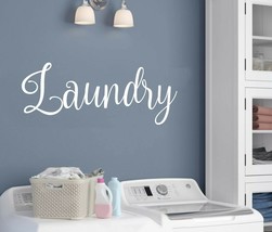 Laundry Vinyl Decal - Room Washer Dryer Hamper Basket - Fancy - Die Cut Sticker - £3.93 GBP+