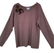 Lennie for Nina Leonard sweater Brown Size XL - £16.51 GBP