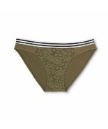 Xhilaration 3 Pairs  Womens Bikini Riverweed Lace Panties Size L 11-13 NWT - £13.17 GBP