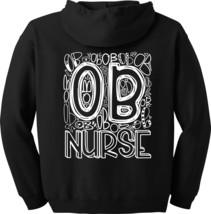 OB RN LPN Mother Baby Labor and Delivery Full Zip Hoodie - $44.95