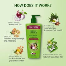 SESA Ayurvedic Anti-Hair Fall Shampoo Bhringraj,Onion &amp; 6 Ayurvedic HerbsHelps C - £17.96 GBP