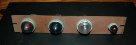 Vintage Guage Rat Rod Steampunk Dash Lights Lenses Red Green Clear Set of 4 - $29.99