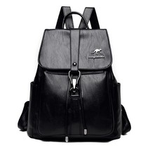 Women  Backpack 2023  High Quality Leather Designer Bag All-match Vintage Fashio - £143.89 GBP