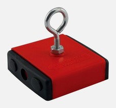 Master Magnetics 2.375 in. Ceramic RETRIEVING MAGNET Red 40 lb. Pull 07504 NEW!! - £28.83 GBP