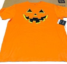 Mens 2XL Halloween Shirt Pumpkin Jack O Lantern - £11.70 GBP