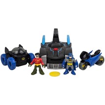 Fisher Price Imaginext DC Super Friends Batman Toy Lot Vehicles &amp; Figure... - $34.25