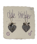 Dale Birchler Sterling Silver 925 Heart Dangle Earrings - $47.85 CAD