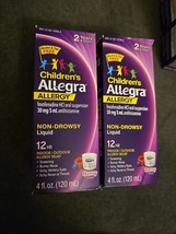 2 Children&#39;s Allegra Allergy Relief 12hr 30mg Non-Drowsy Berry 4oz  (BN16) - $22.28