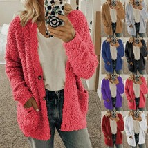 Autumn / winter 2020 women&#39;s  coat coat women&#39;s warm soft button  Jacket Women&#39;s - £67.05 GBP