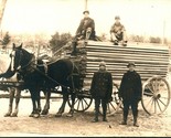 RPPC Lumber Vagone Chippewa Dam Costruzione Cornell Wi 1912 Cartolina Un... - $42.99