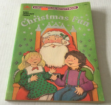 Vintage A golden book a deluxe color activity book Christmas fun paperback  - $19.75