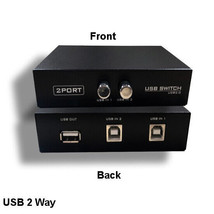 Kentek USB 2.0 1A to 2B 2 Port Manual Data Switch Box Printer Scanner Ha... - $30.99