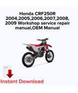 Honda CRF250R 2004,2005,2006,2007,2008,2009 Workshop service repair manu... - $27.36 CAD