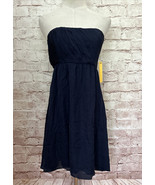 Alice + Olivia Strapless Dress Size 2 Silk Mini Cocktail Pleated Bodice ... - £39.26 GBP