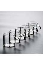 6 Piece Borosilicate 120 ml Glass Coffee and Tea Cup - £11.19 GBP