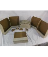 CL Brand Creme 10 Piece Office Desk &amp; Folder Organizers 4 Card Holders 1... - $24.35 CAD