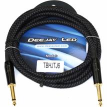 Deejay LED 6 Foot Length 1/4-in to 1/4-in Instrument Audio Cable with Bl... - $22.96