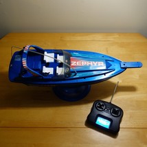 Nikko Zephyr Blue Radio Control RC Boat 27 MHz #300073 WORKING - £46.37 GBP