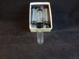 Set of 12 glass 17ml vials w/ lids 2.75&quot; tall x .75&quot; diameter - $9.89