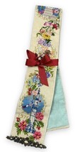 USA Bicentennial Needlepoint Bell Pull Wall Runner Wool w/ Velvet Back B... - $63.86