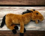 Melissa And Doug Brown Horse Puppet Plush Stuffed Animal 22&quot; farm animal... - $19.79