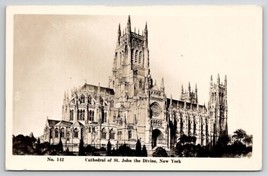 NY Cathedral Of St. John The Divine Church RPPC New York Postcard M30 - £5.37 GBP