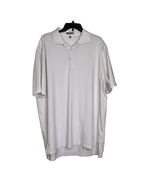 Peter Millar Summer Comfort Polo Shirt Size XL White W/Gray Violet Strip... - £23.70 GBP